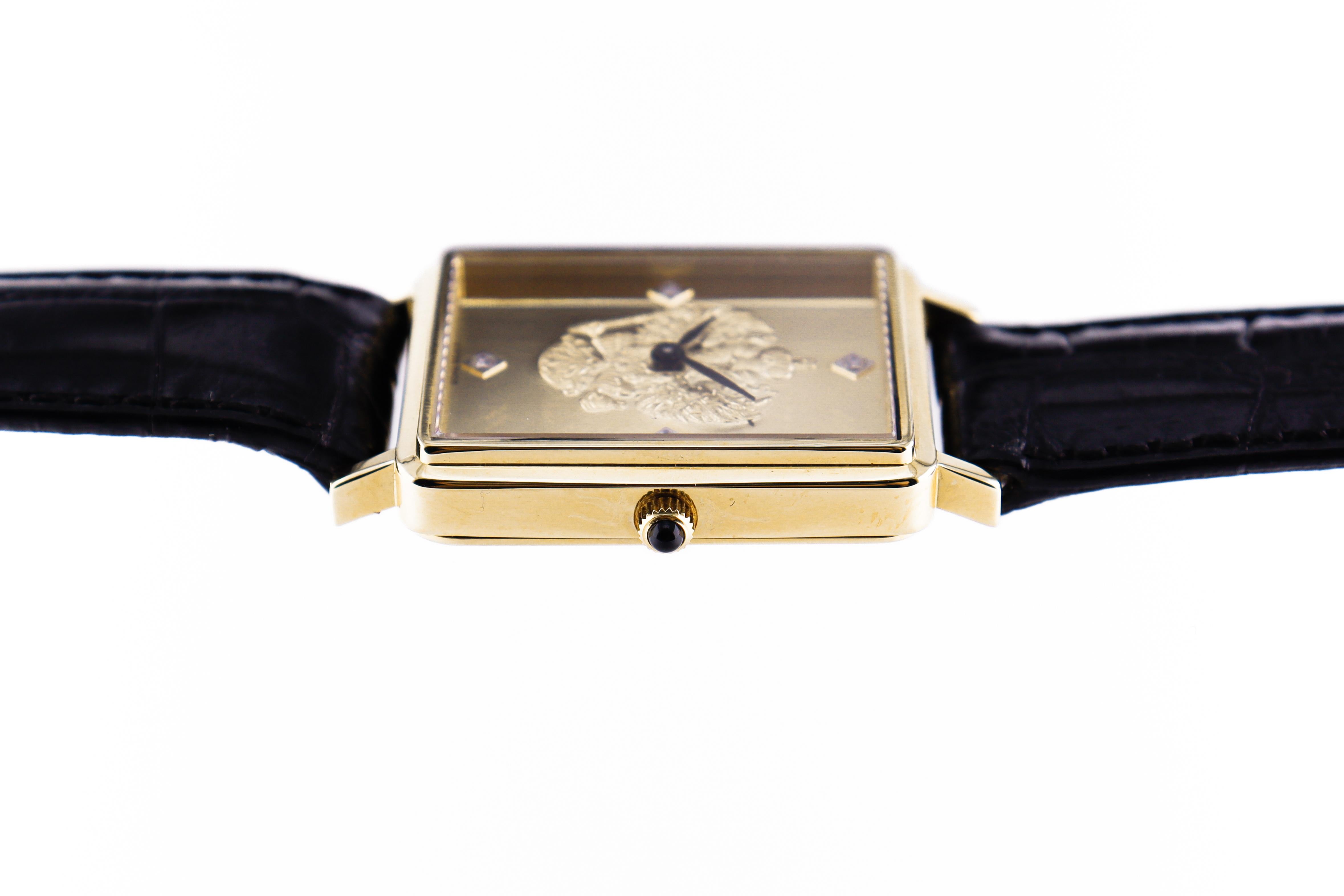 Franklin MInt Commemorative or 18 Karat Yellow Gold Men's Wrist Watch 4