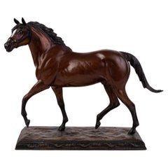 Franklin MInt Horse Sculpture en bronze fin du Dr. Robert Taylor 