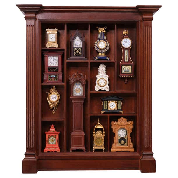 Franklin MInt Miniature Clocks Collection, 1980s For Sale at 1stDibs
