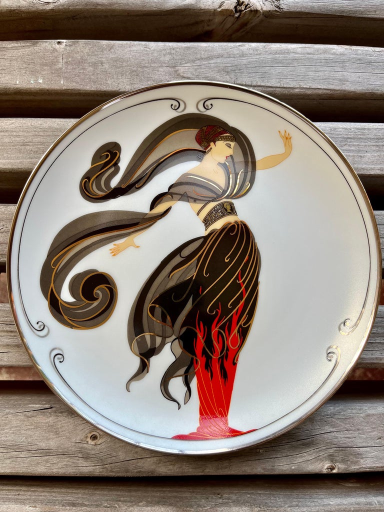 Franklin Mint the House of Erte Porcelain Plate 