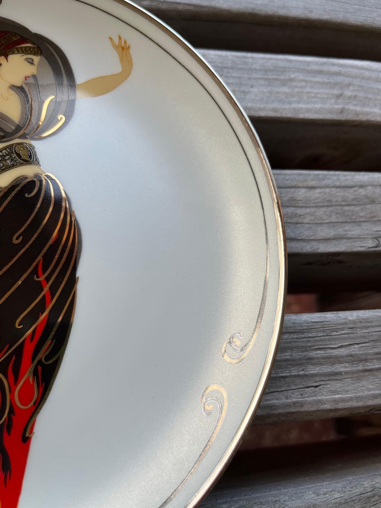 Franklin Mint the House of Erte Porcelain Plate 