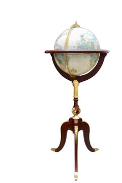 Franklin Mint - The Royal Geographical Society, Tripod World Globe Circa  1993