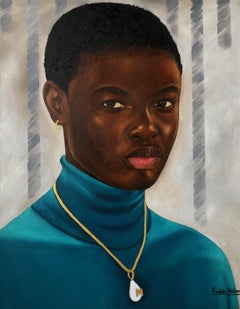 Anya- Siglo XXI, Contemporáneo, Retrato figurativo, Mujer, Joyería, Art Decó