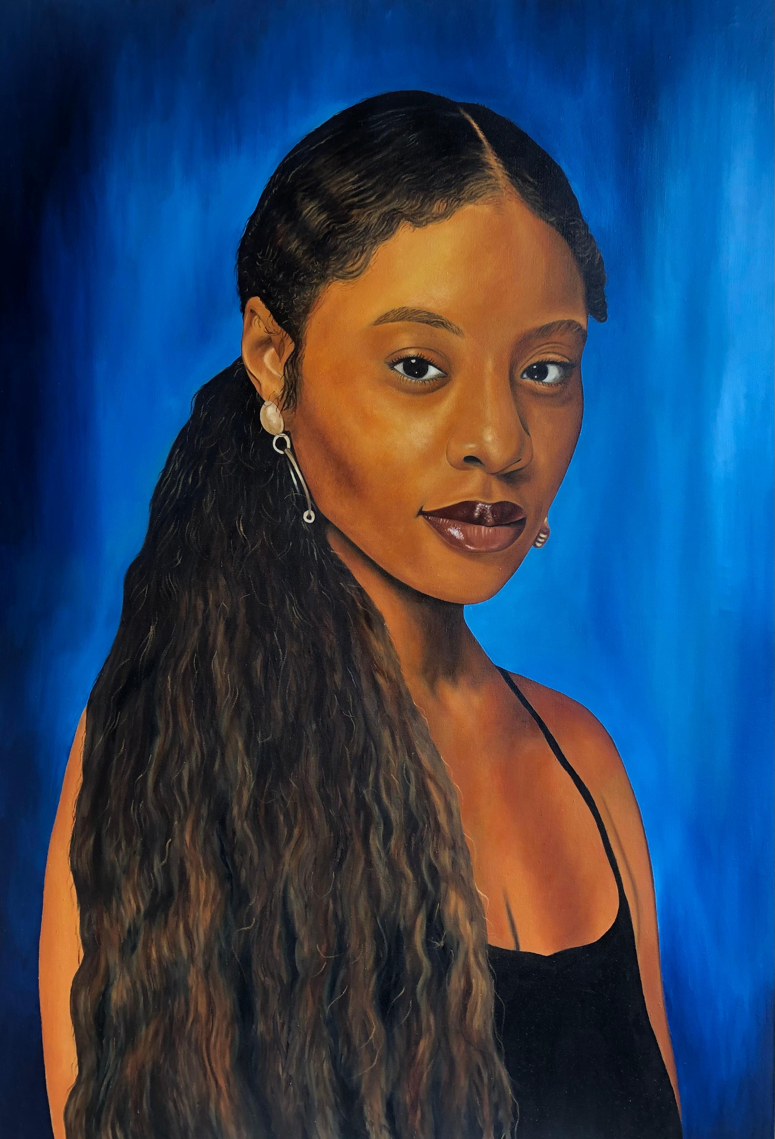 Franklin Ndibam Portrait Painting - Portrait of Destiny