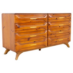 Used Franklin Shockey Mid Century 8 Drawer Lowboy