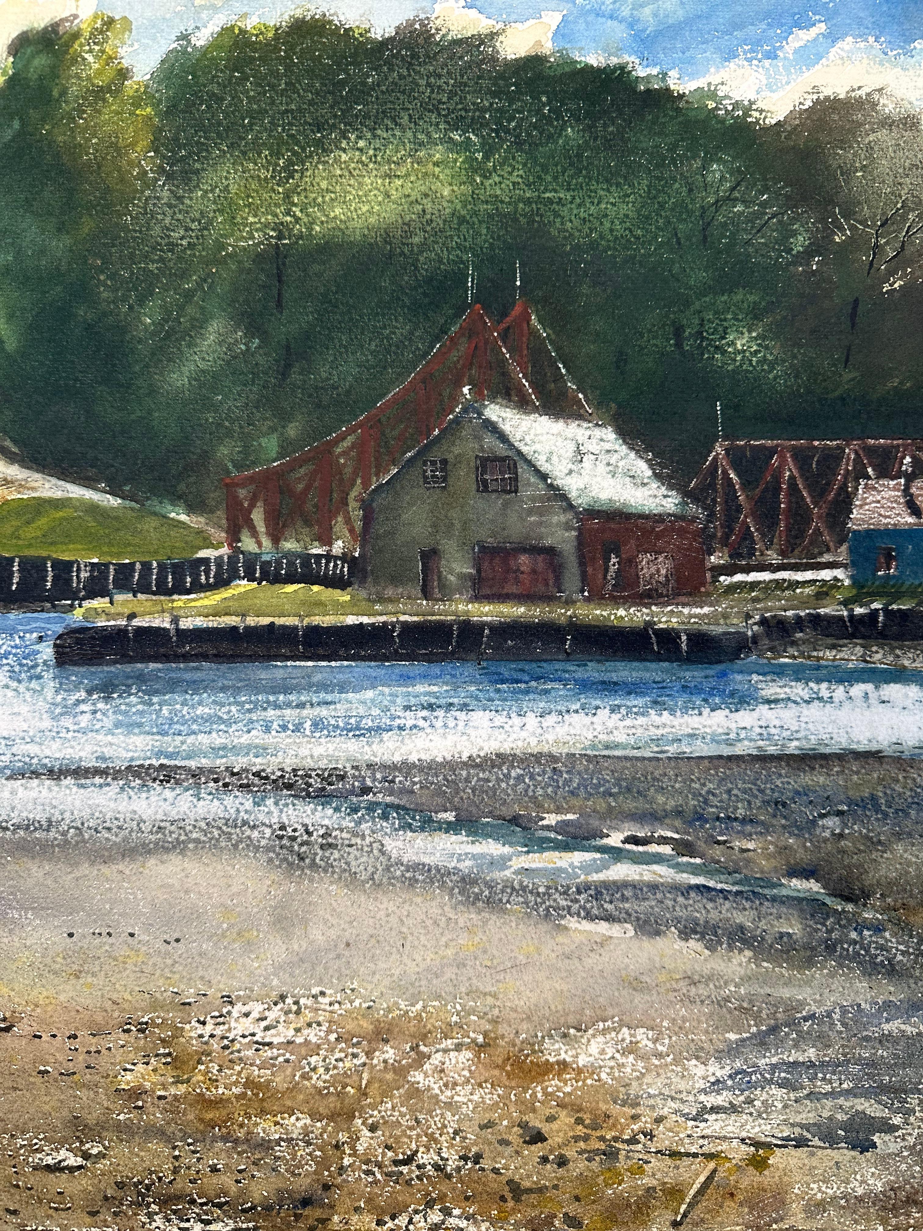 Peinture réaliste de la Nouvelle-Angleterre - Painting de Franklin Shores