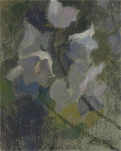 Franklin White (1892-1975) - Mid 20th Century Oil, White Campanula