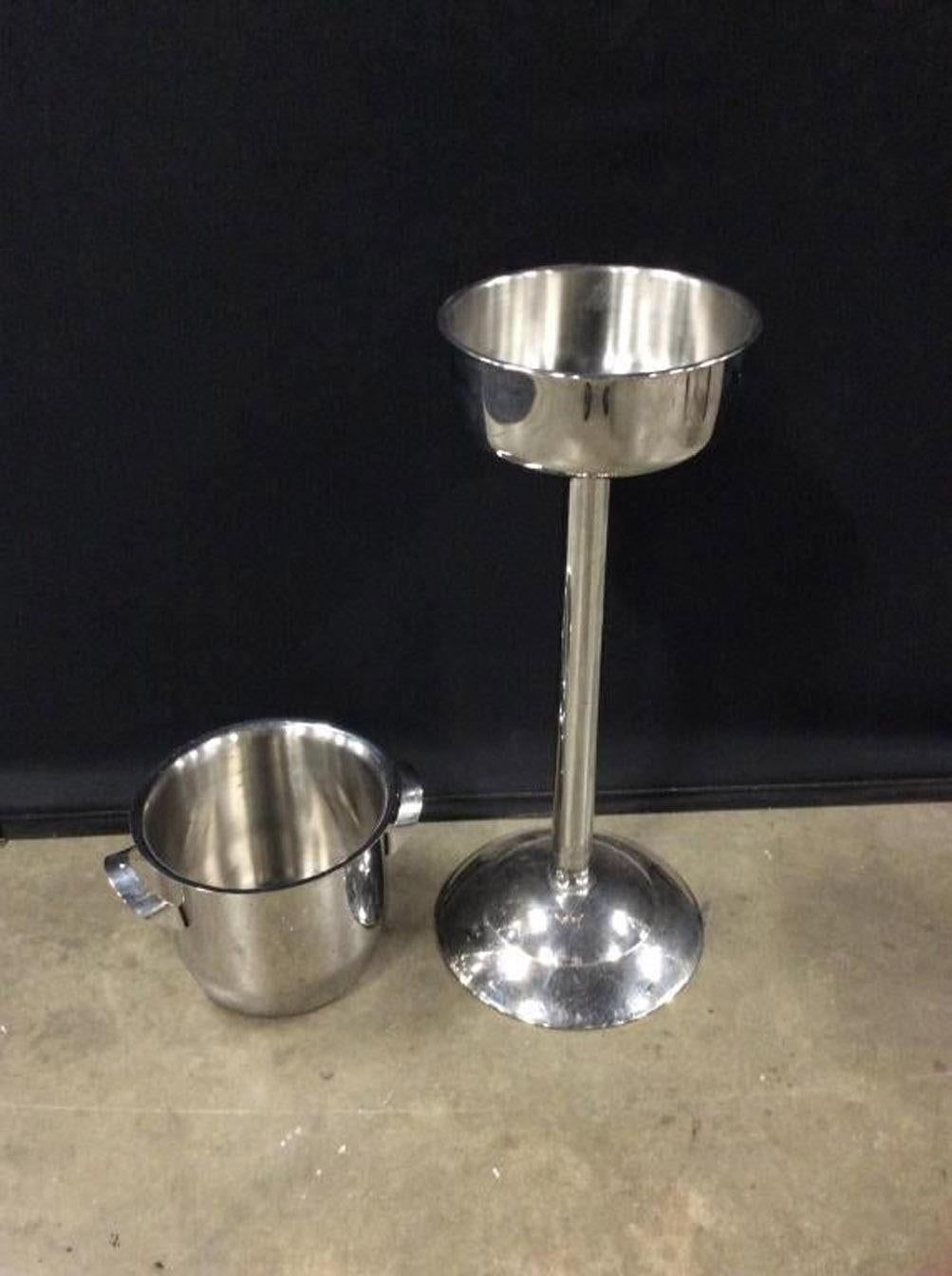 champagne cooler with stand