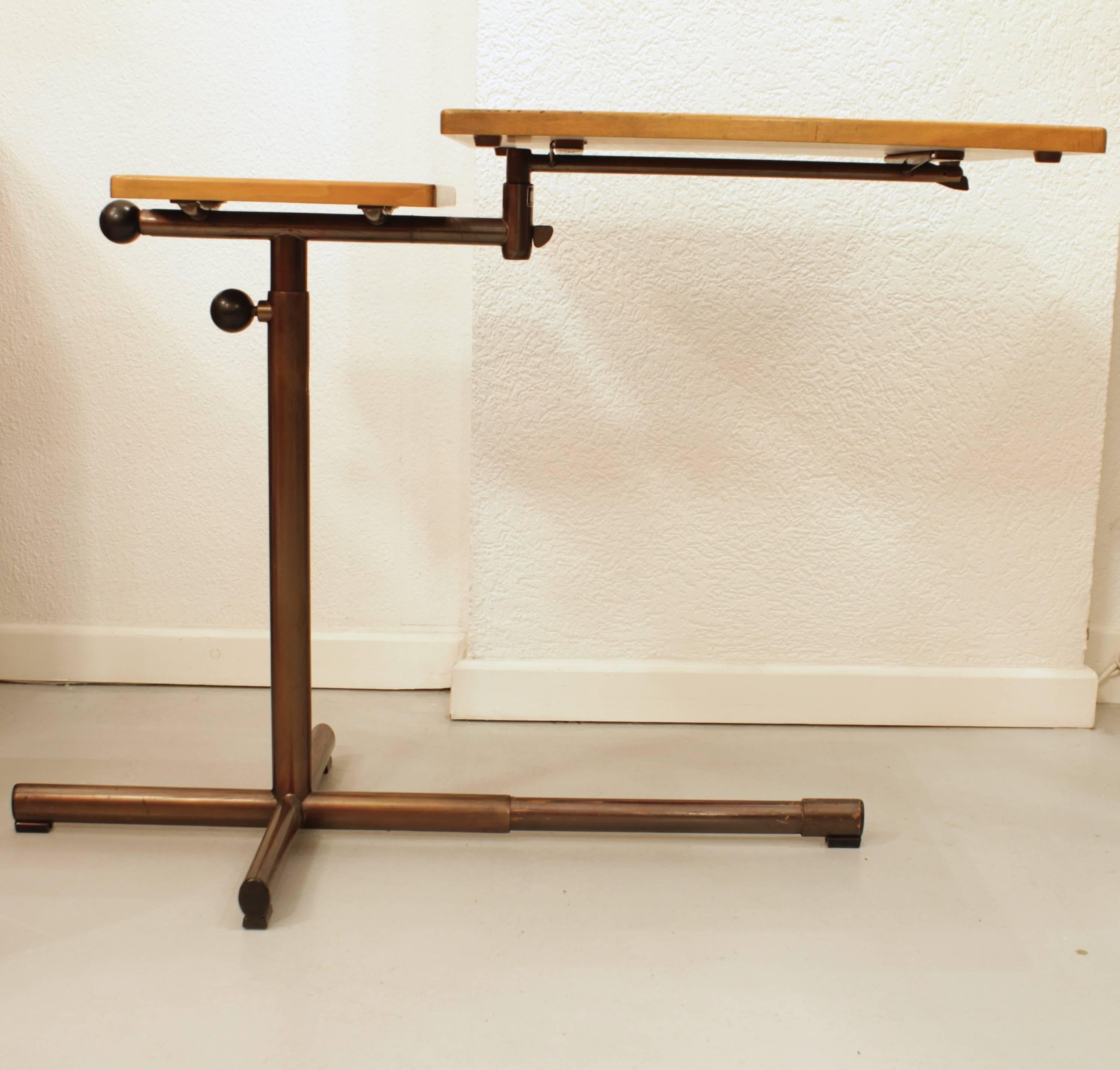 François Caruelle Articulated Occasional Table In Excellent Condition In Geneva, CH