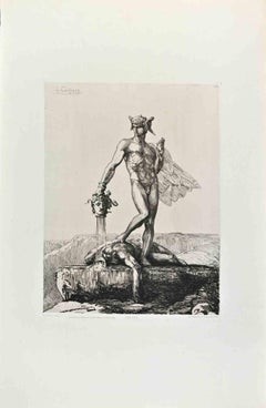 Presée - Radierung von François Chifflart - 1870er Jahre