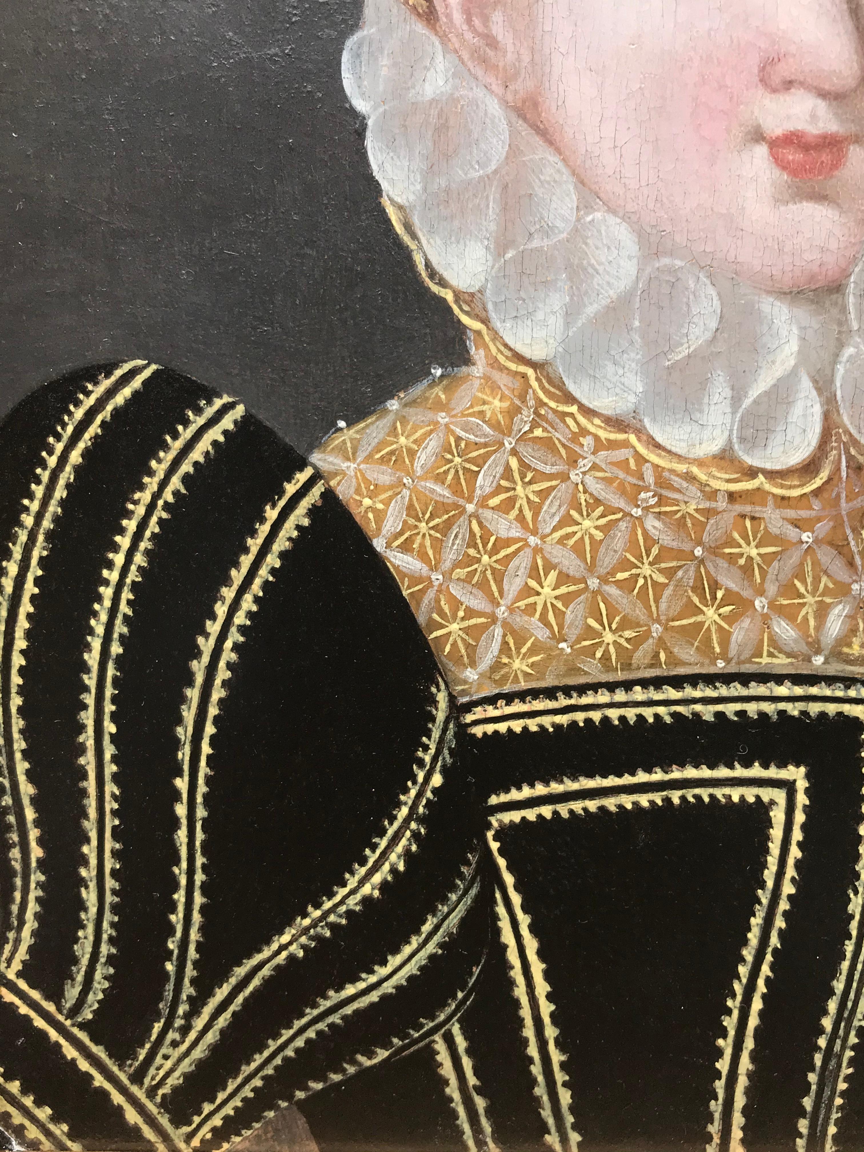 16. Jahrhundert. Französische Schule, Kreis von François Clouet, Elisabeth von Österreich (Renaissance), Painting, von François Clouet (Tours 1515 - Paris 1572