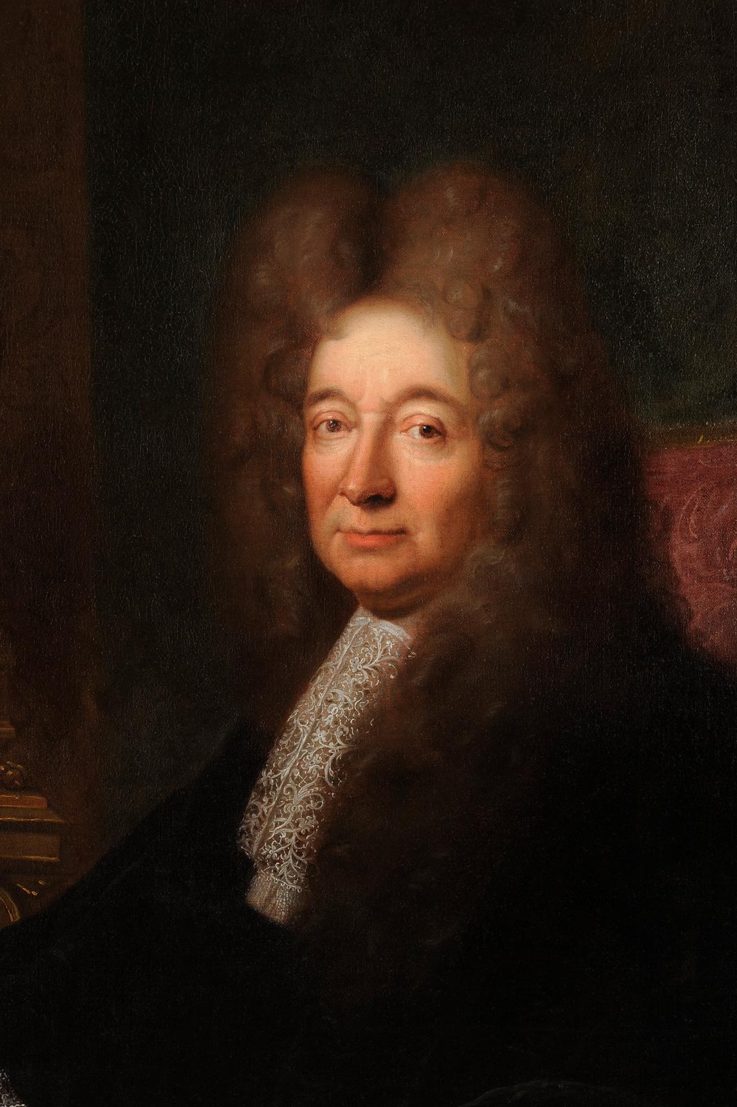Portrait de Paul Etienne Brunet d'Evry - École française Painting par François de Troy (Toulouse 1645 - Paris 1730)