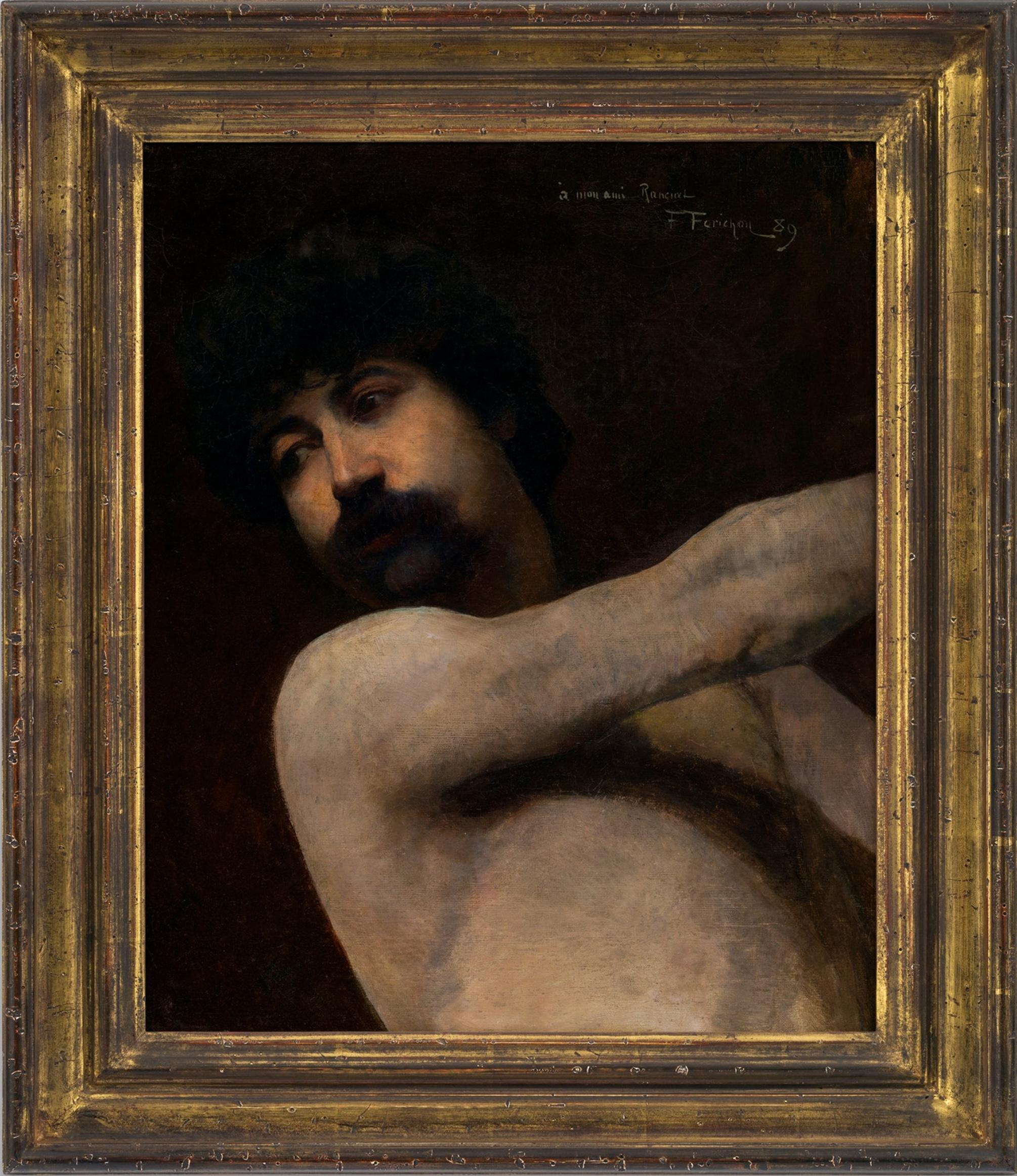 François Forichon Portrait Painting – Akademische Studie