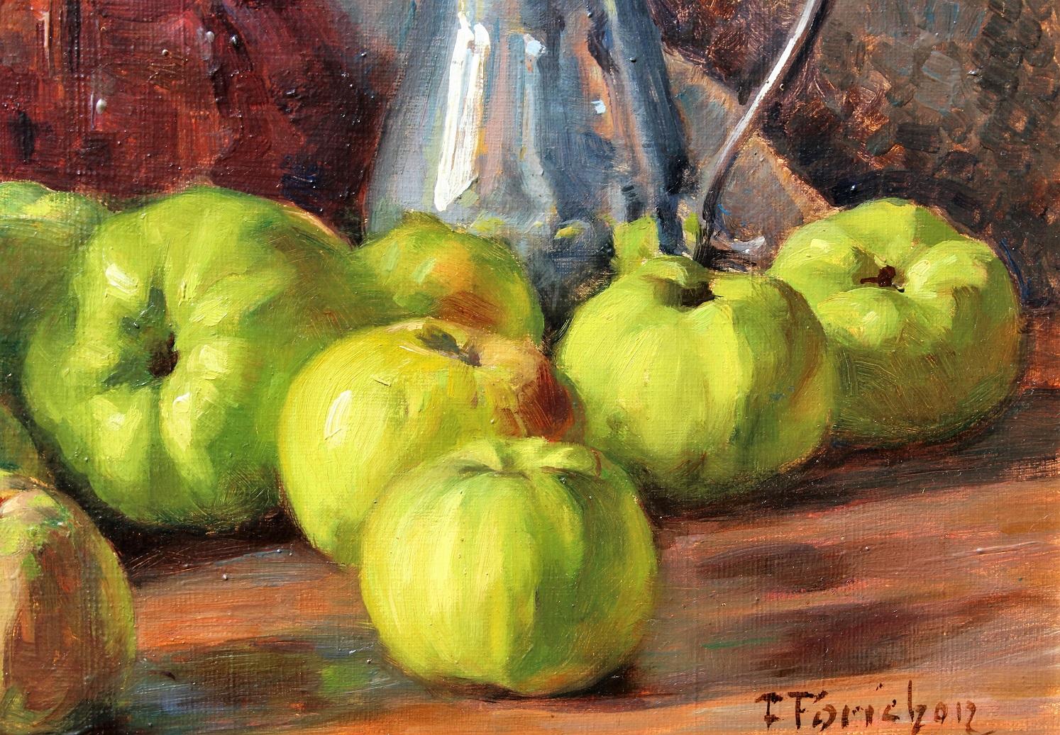 Still life with green apples For Sale 2