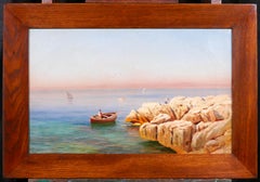 Seascape with a boat near Marseille France impressionist Provence