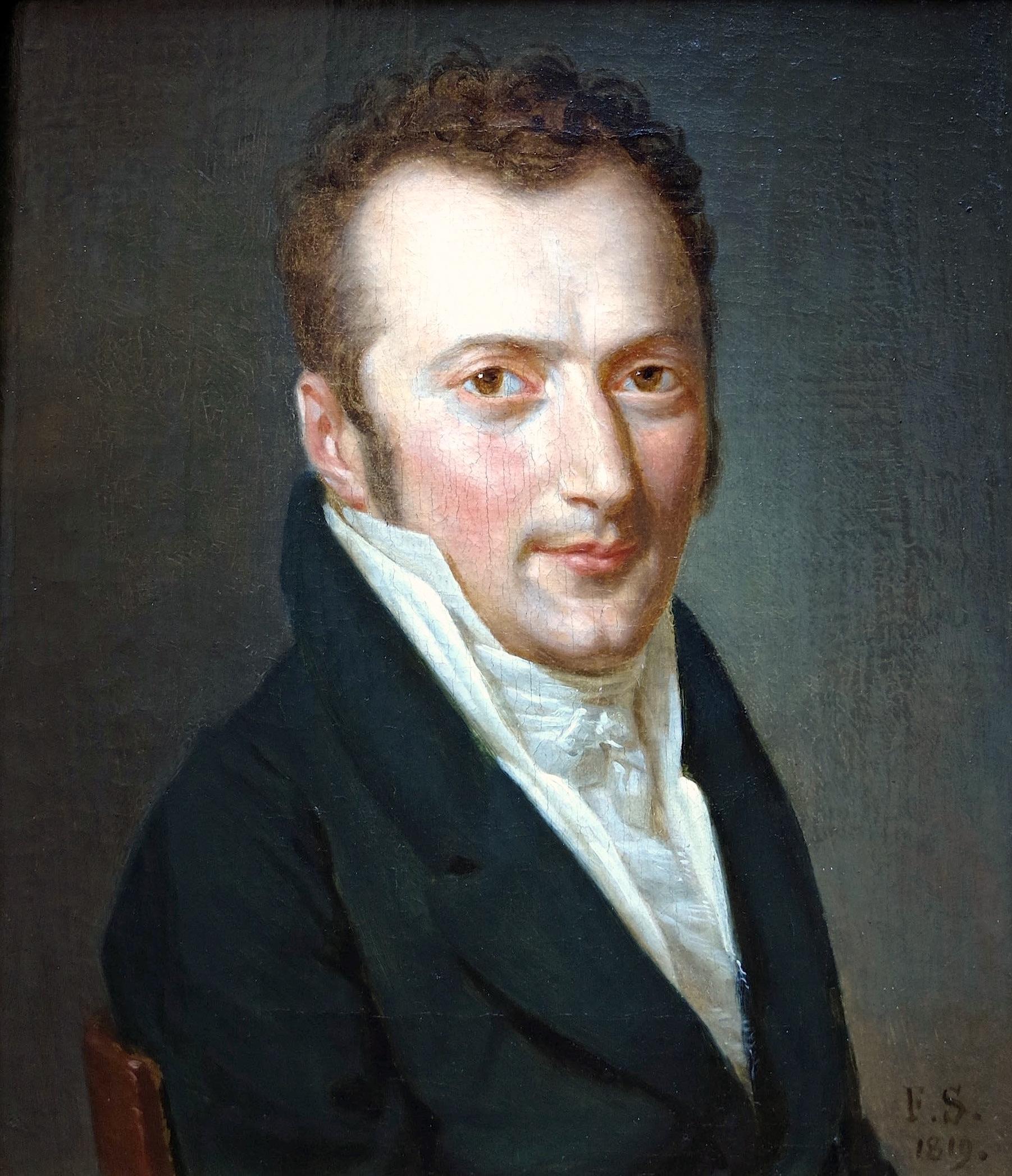 Ritratto di Jean Claude Pellegrini (1787-1854) - Painting di François Jean SABLET