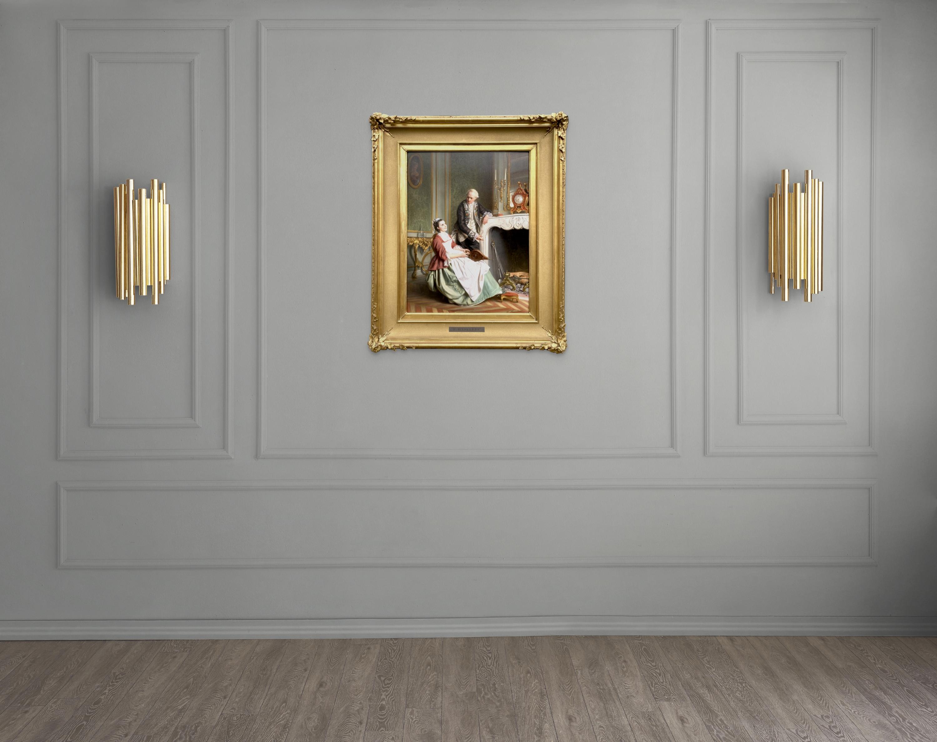 François Joseph Haseleer, Brüssel 1804 - 1890, belgischer Maler, 'The Fireplace' (Der Kamin) 3