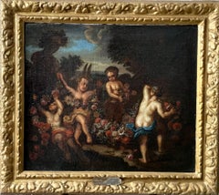 "Putti games in a park"