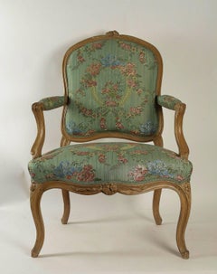 François-Noël Geny, a Fine French Louis XV Period Fauteuil à la Reine