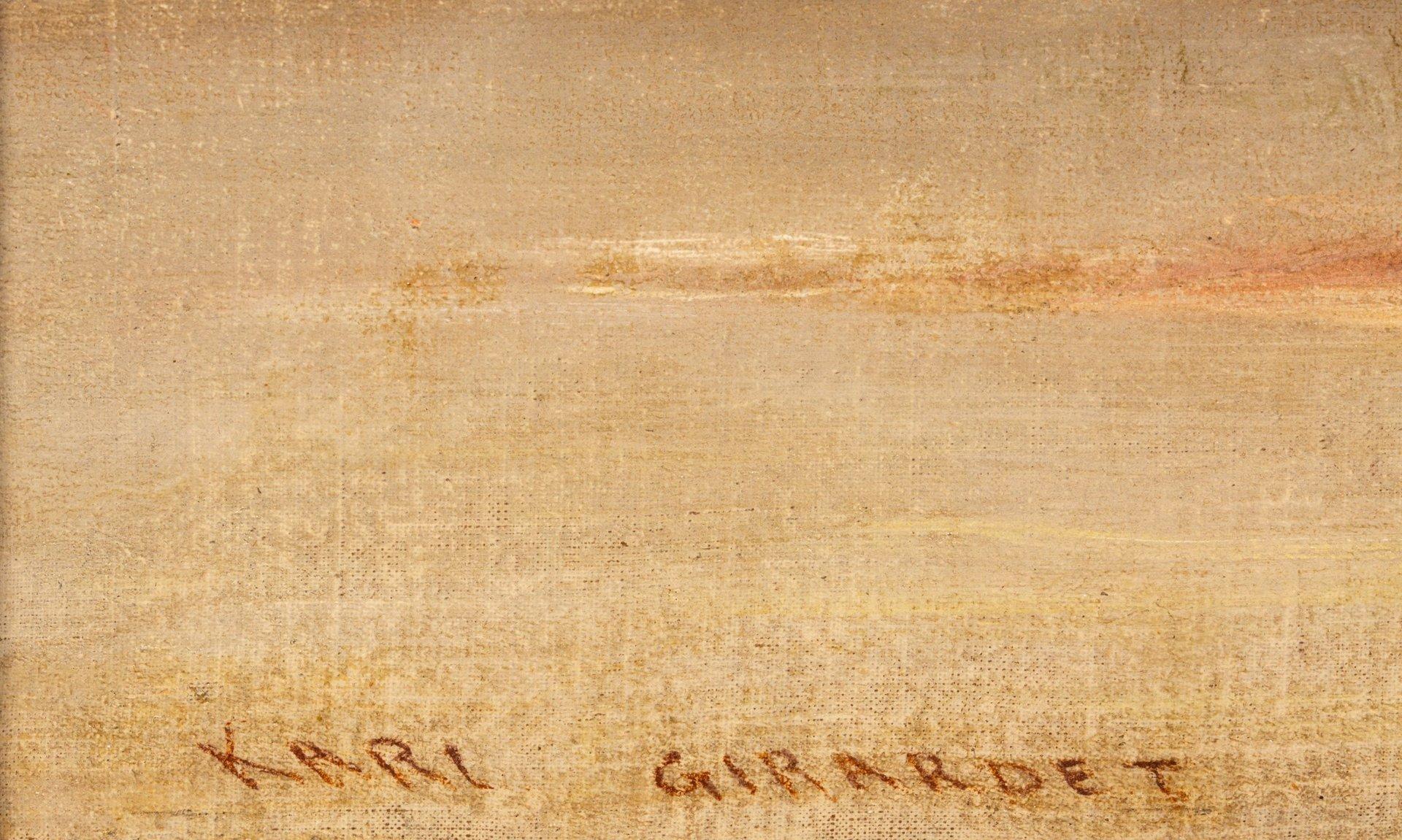 Obersee par François Roffiaen (1820-1898) Huile sur toile en vente 1