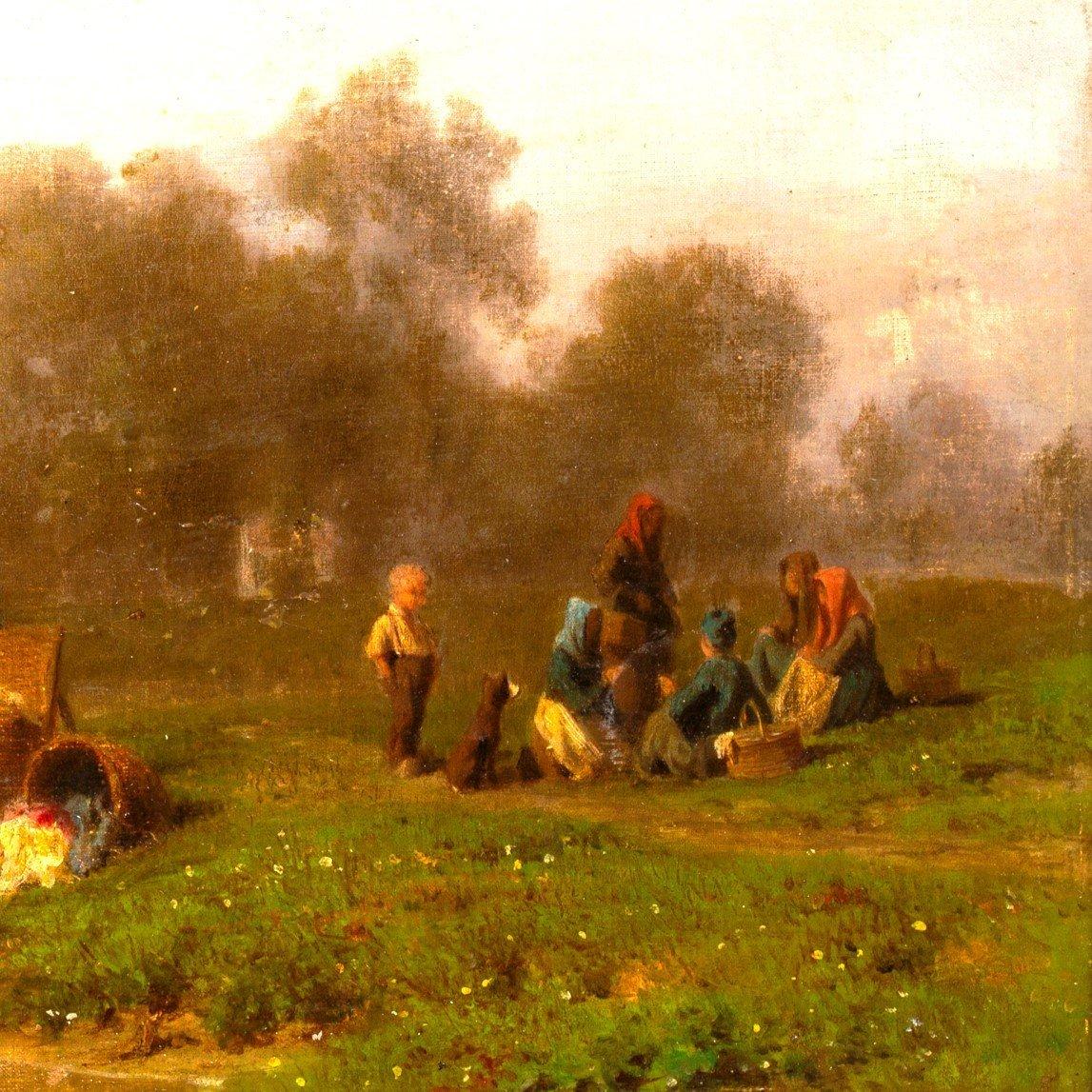 Obersee par François Roffiaen (1820-1898) Huile sur toile en vente 3