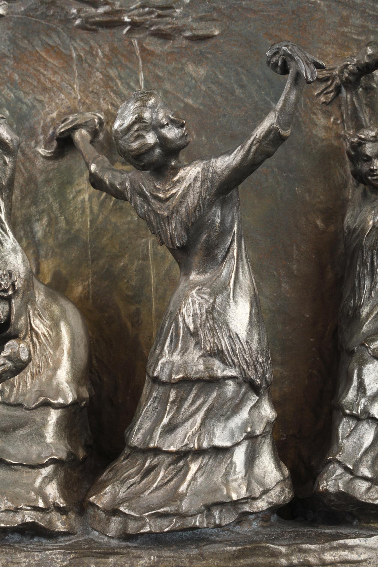 La Posada - French School Sculpture by François-Rupert Carabin
