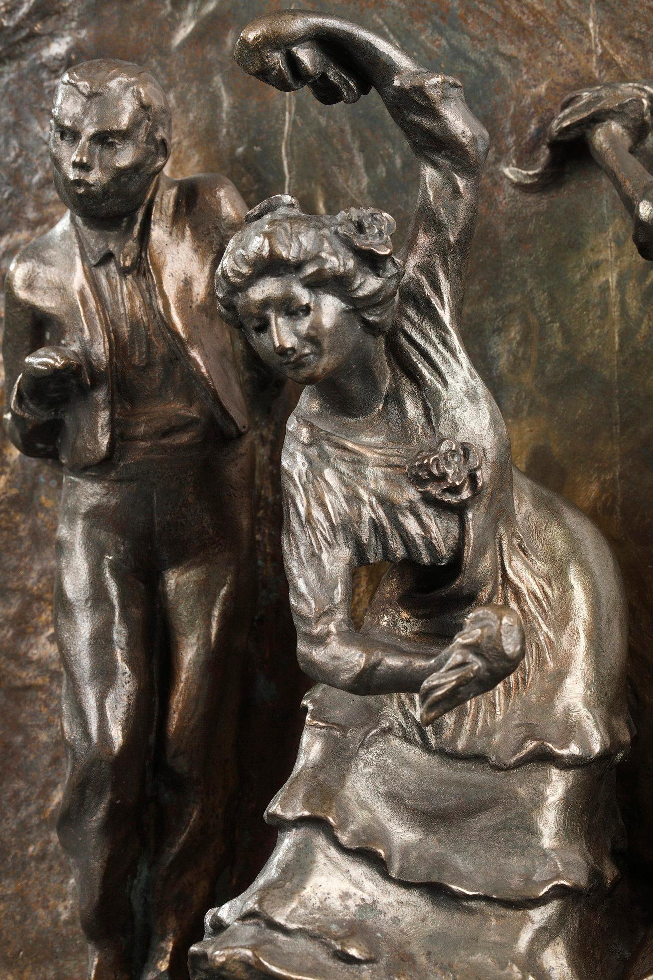 La Posada
by François-Rupert CARABIN (1862-1932)

A bronze group with a silvered patina
Signed on the base 