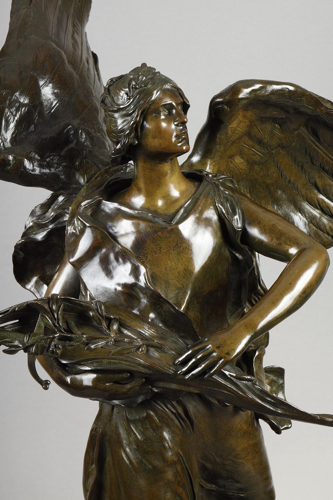 Winged Victory - Sculpture by François Sicard