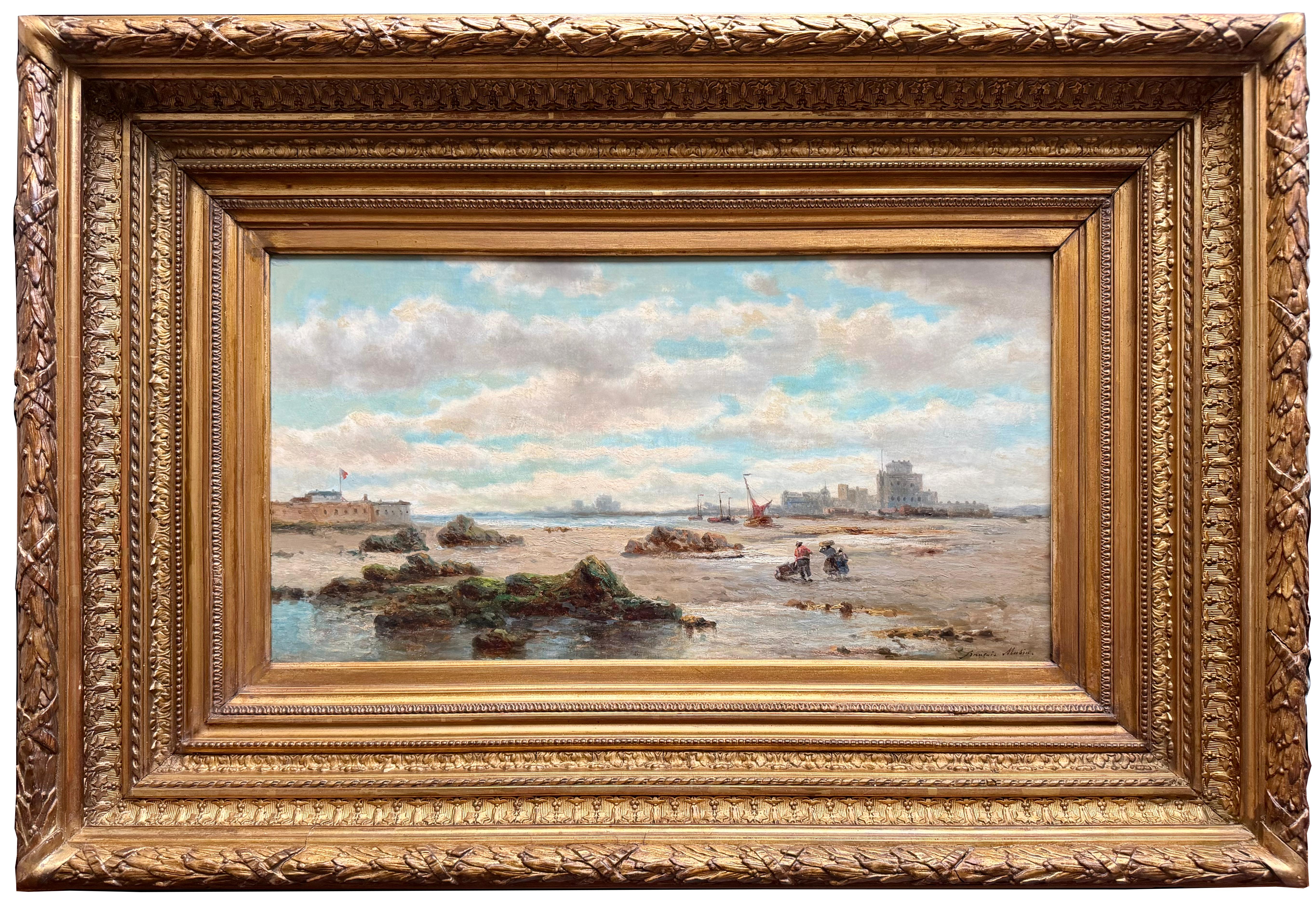 Spiaggia di Saint Helier, Jersey" di François-Étienne Musin (1820 - 1888)