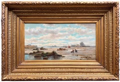 'The Beach at Saint Helier, Jersey' by François-Étienne Musin (1820 - 1888)