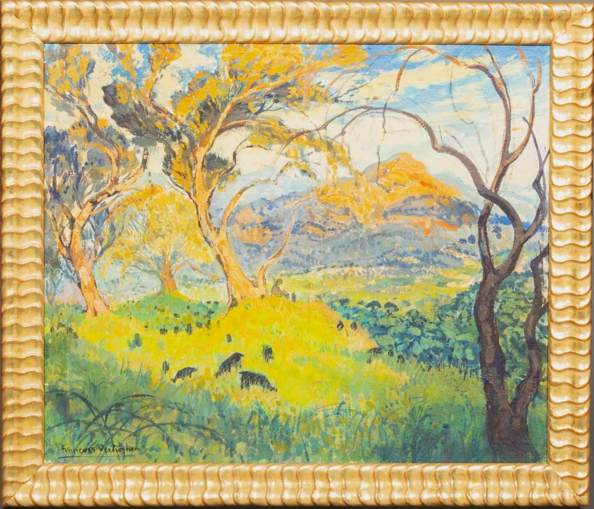 François Théodore Isidore Verheyden (1880-1950) - Mont Saint-Victoire For Sale 1