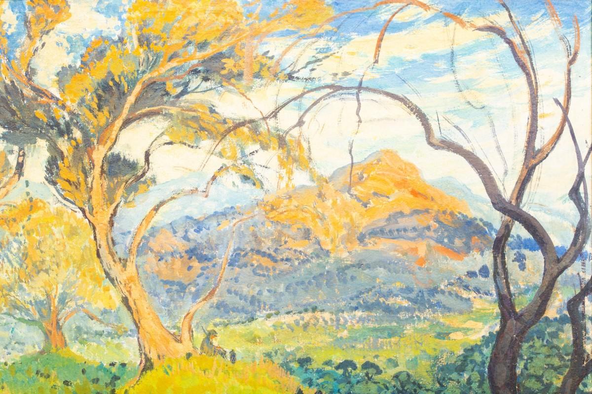 François Théodore Isidore Verheyden (1880-1950) - Mont Saint-Victoire For Sale 2