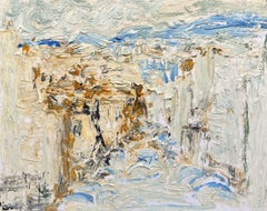 Landscape in Italy, oil painting by Françoise Juvin