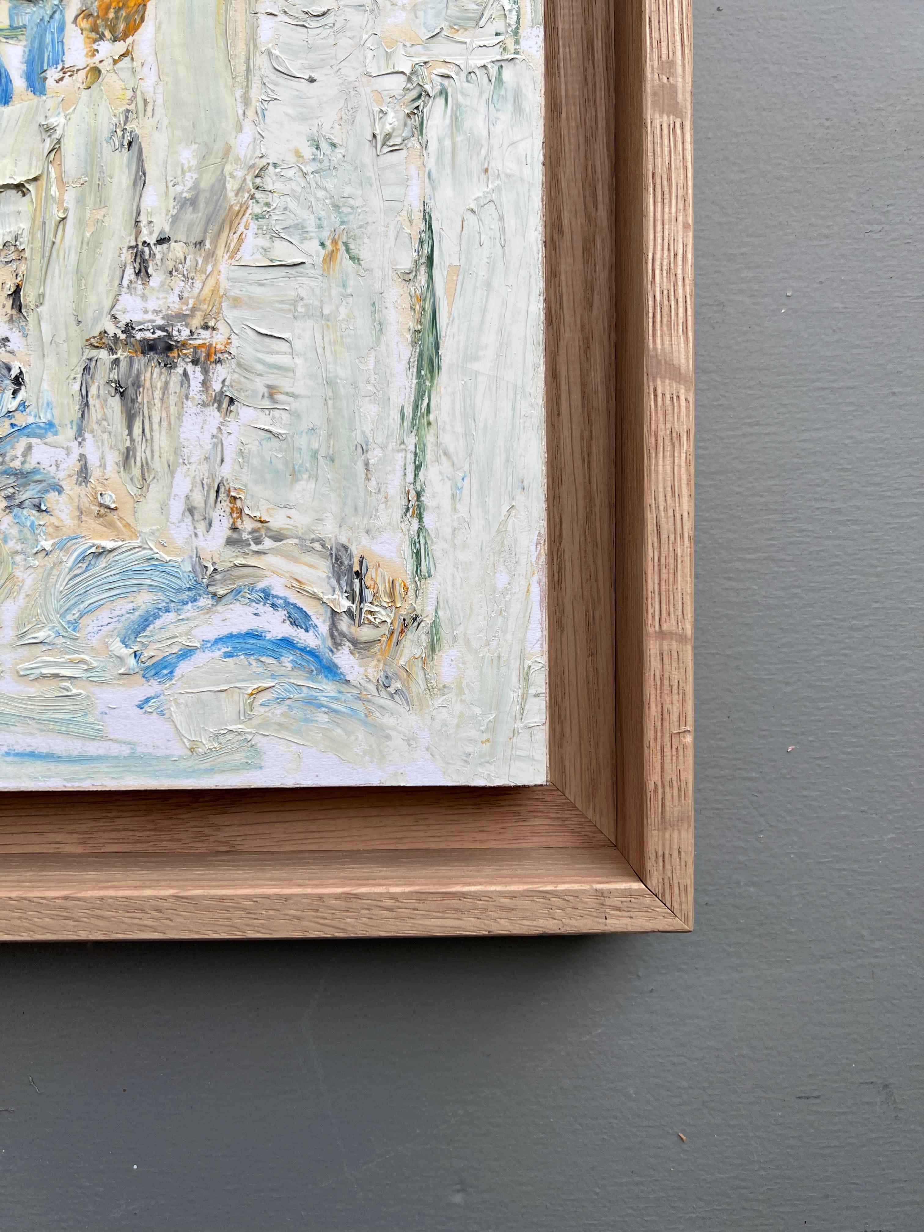 Landscape in Italy, oil painting by Françoise Juvin For Sale 1