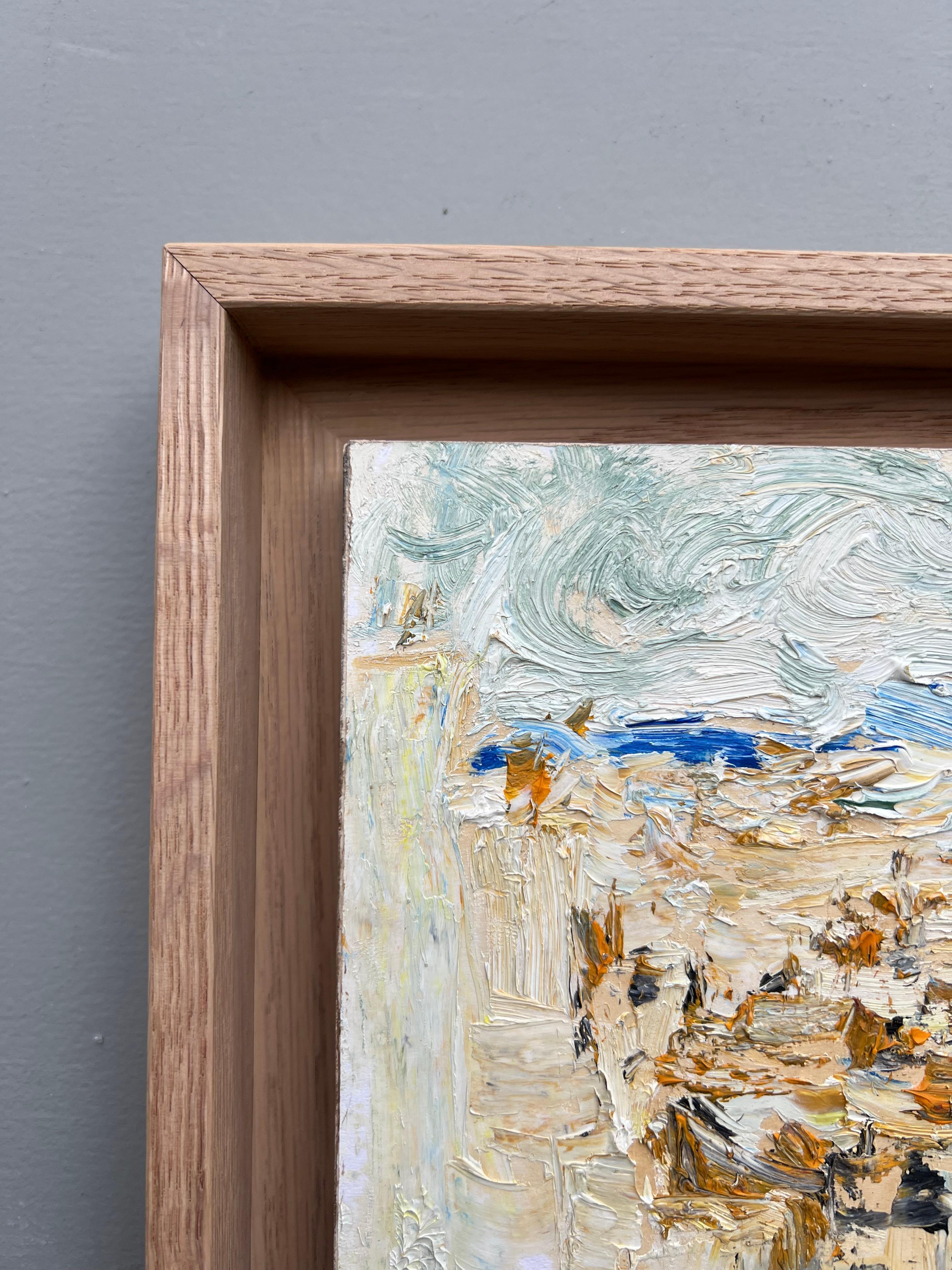 Landscape in Italy, oil painting by Françoise Juvin For Sale 3