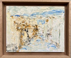 Landscape in Italy, oil painting by Françoise Juvin