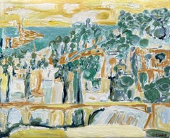 Mediterranean Landcape, oil painting on canvas by Françoise Juvin