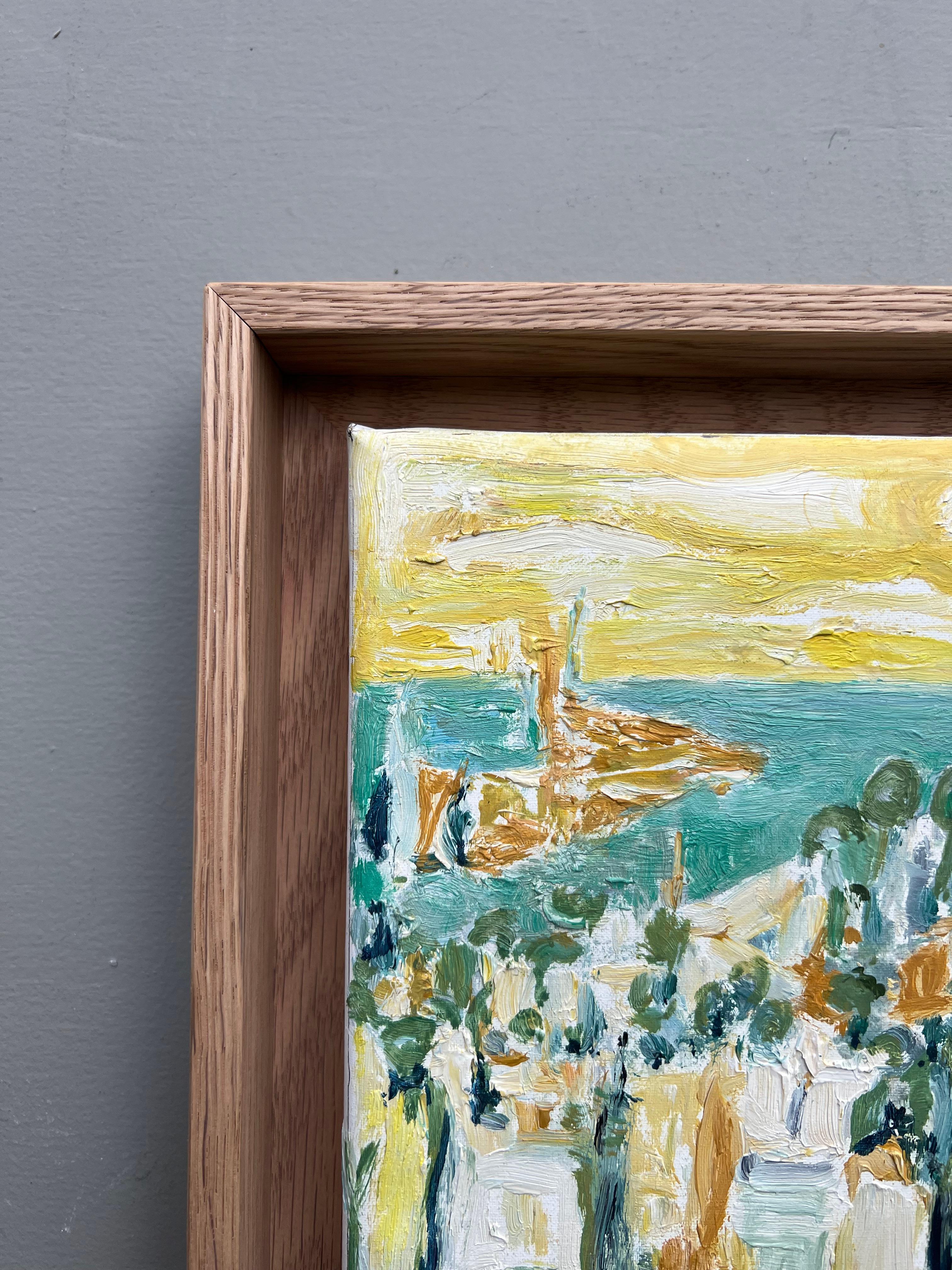 Françoise Juvin - Mediterranean Landscape
Reference number FJ28
Framed with a natural oak floated frame.
23,5 x 34 cm frame included (18 x 26 cm without frame)
This work is painted with oil on a canvas. It is signed in the bottom right.
Françoise