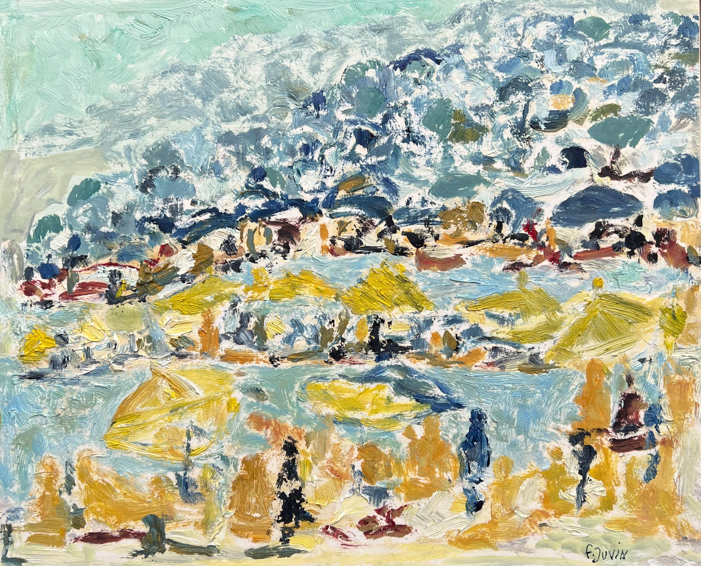 Françoise Juvin - Seaside Landscape in Cannes, France
Reference number FJ55
Framed with a natural oak floated frame.
24,5 x 29 cm frame included (19 x 23 cm without frame)
This work is painted with oil on a paper that is mounted on a board and