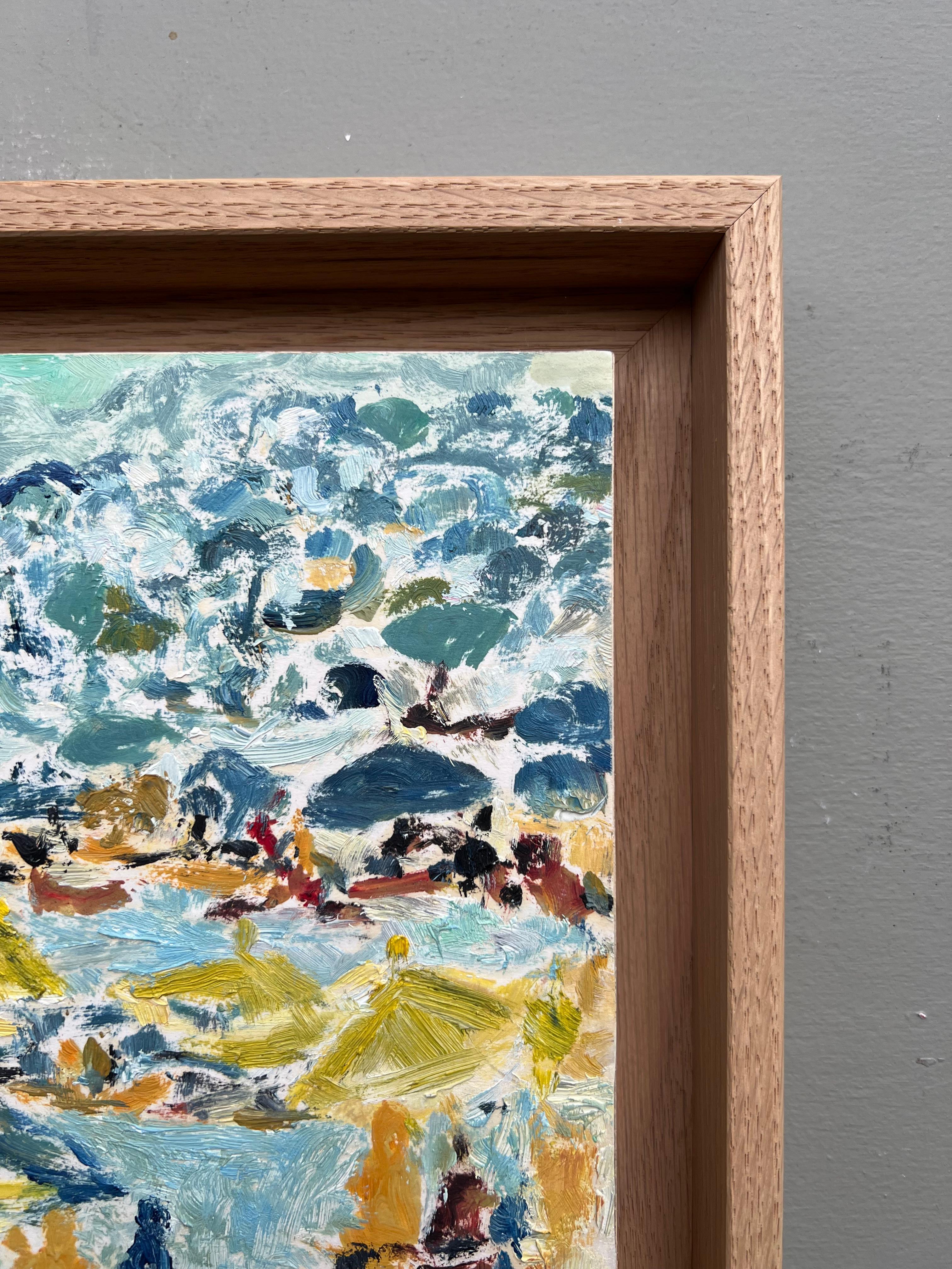 Paisaje marítimo en Cannes, Francia, óleo de Françoise Juvin en venta 5
