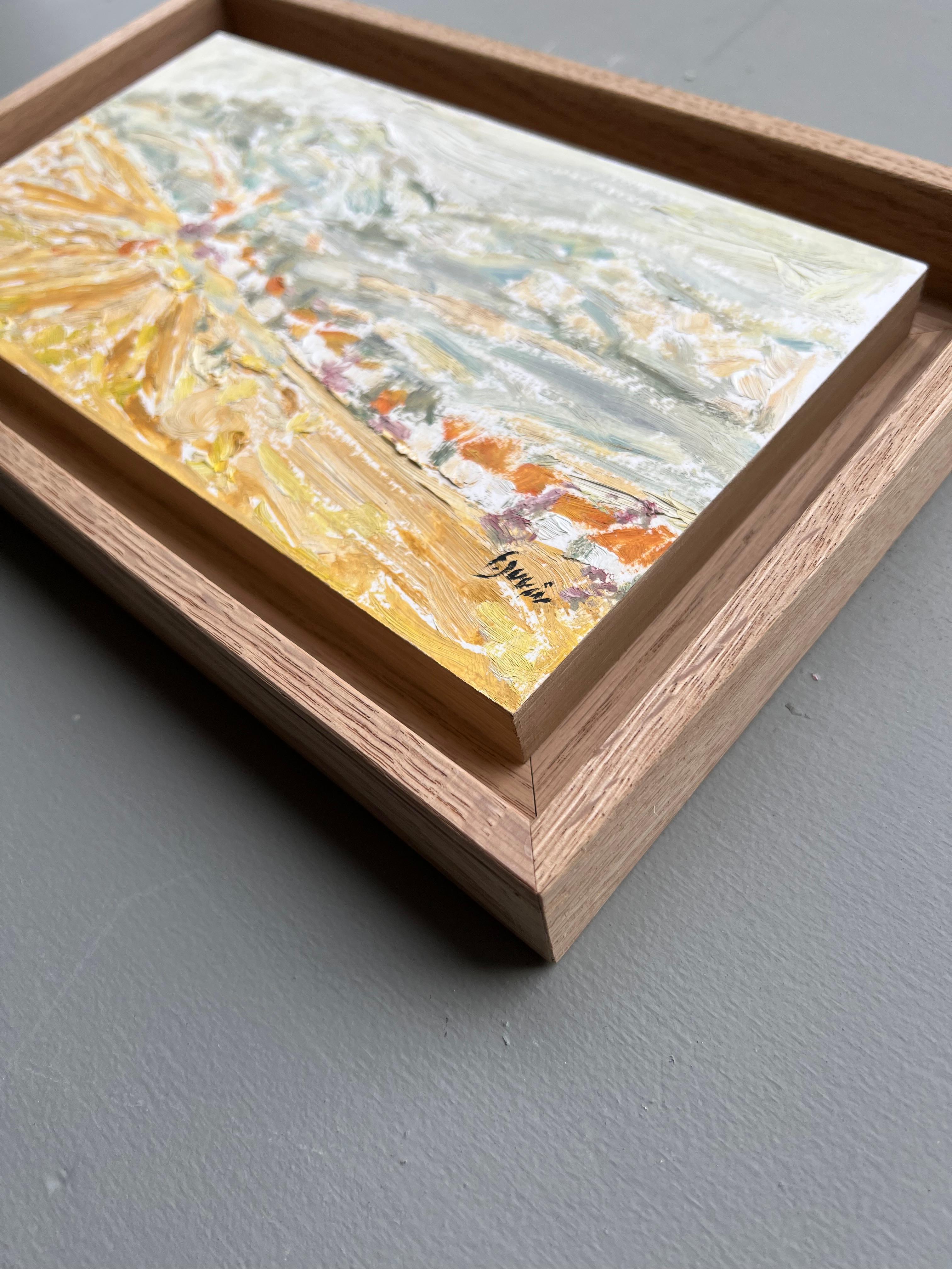 Kleine provenzalische Landschaft, Ölgemälde von Françoise Juvin im Angebot 5
