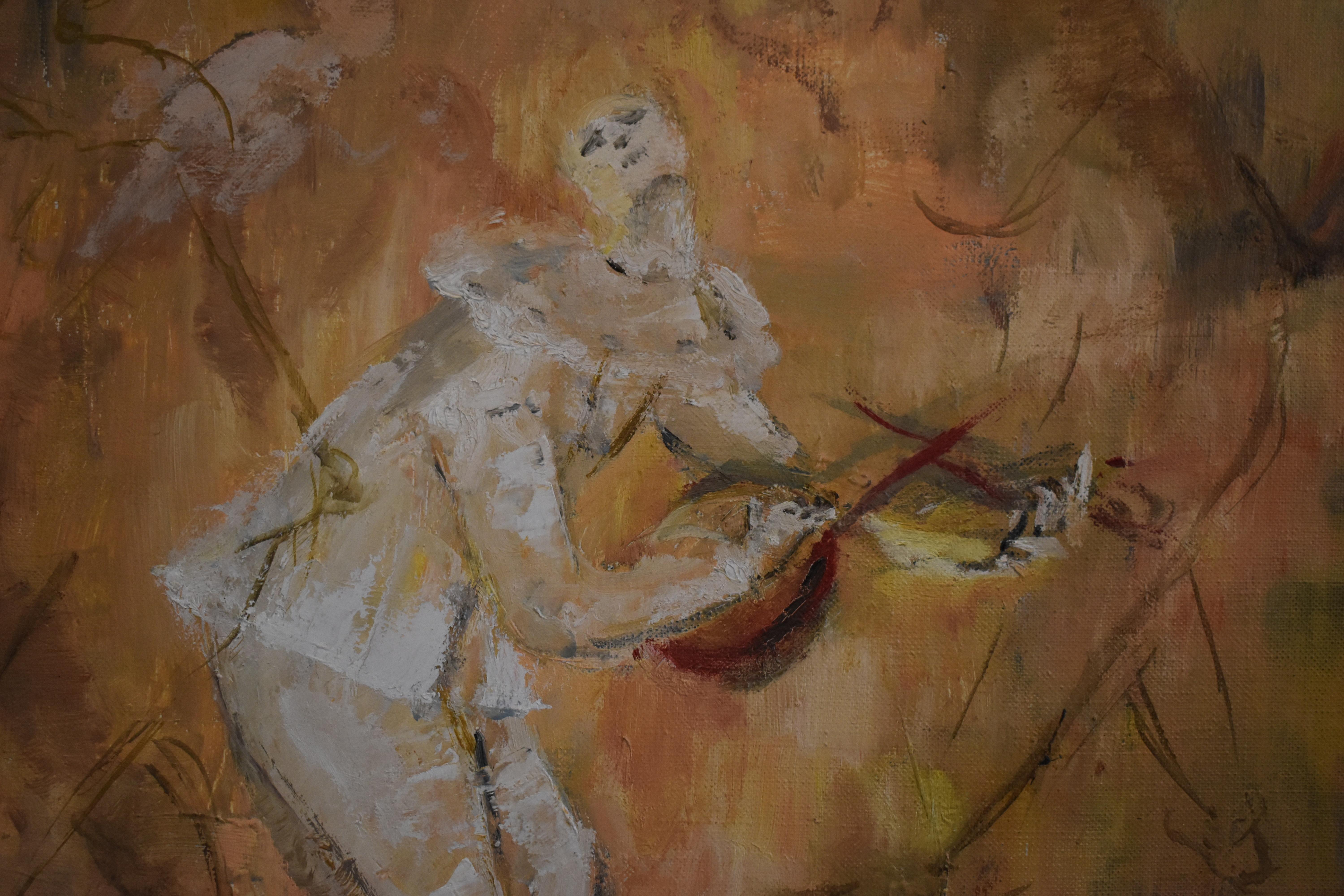 Françoise LANDOWKSI (1917-2007) “Pierrot” Claude Debussy For Sale 2