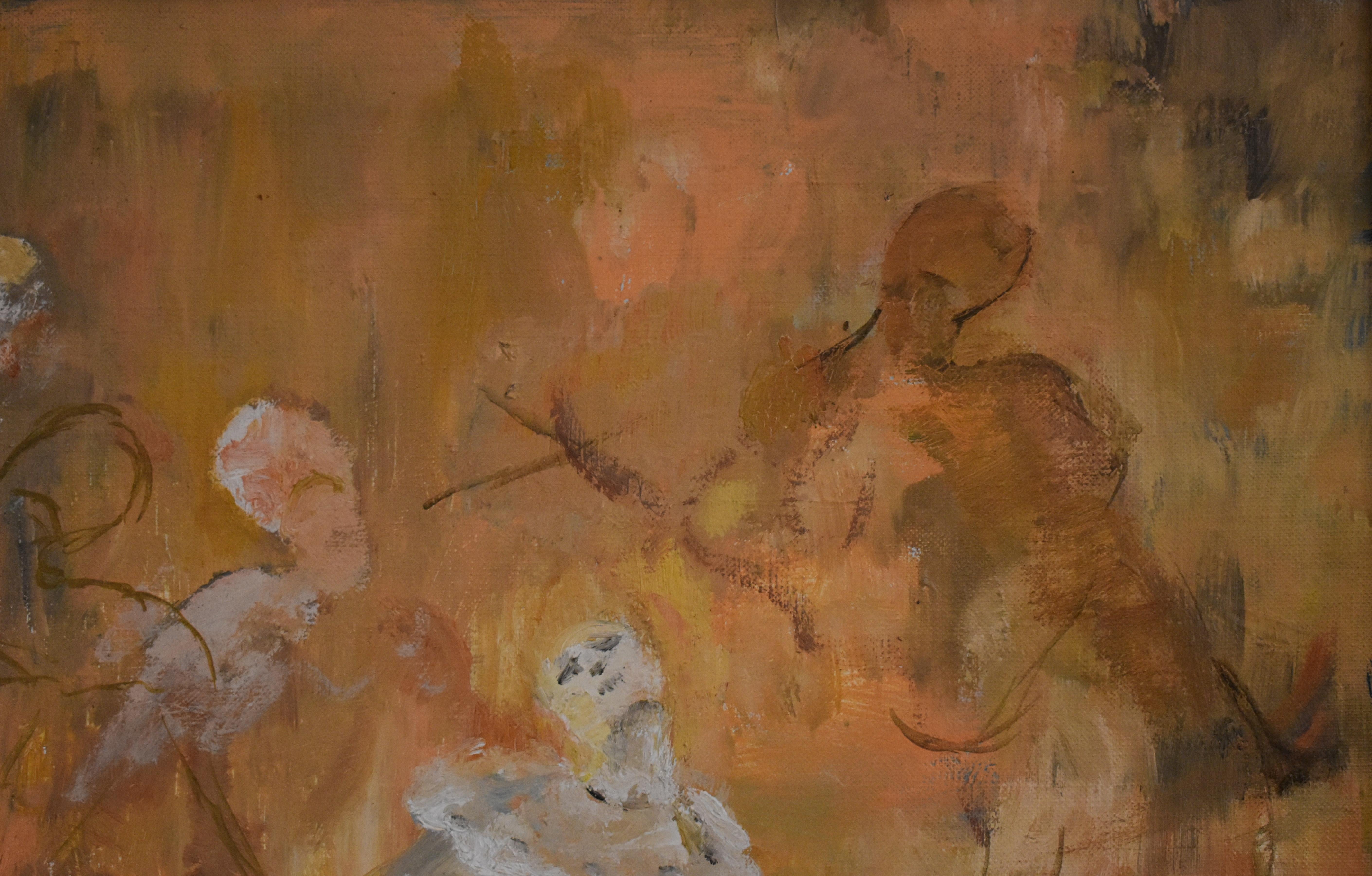 Françoise LANDOWKSI (1917-2007) “Pierrot” Claude Debussy For Sale 5