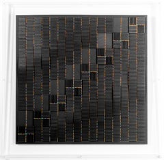 Carré noir ondulé Françoise Luciani