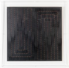 Carré noir ondulé Françoise Luciani