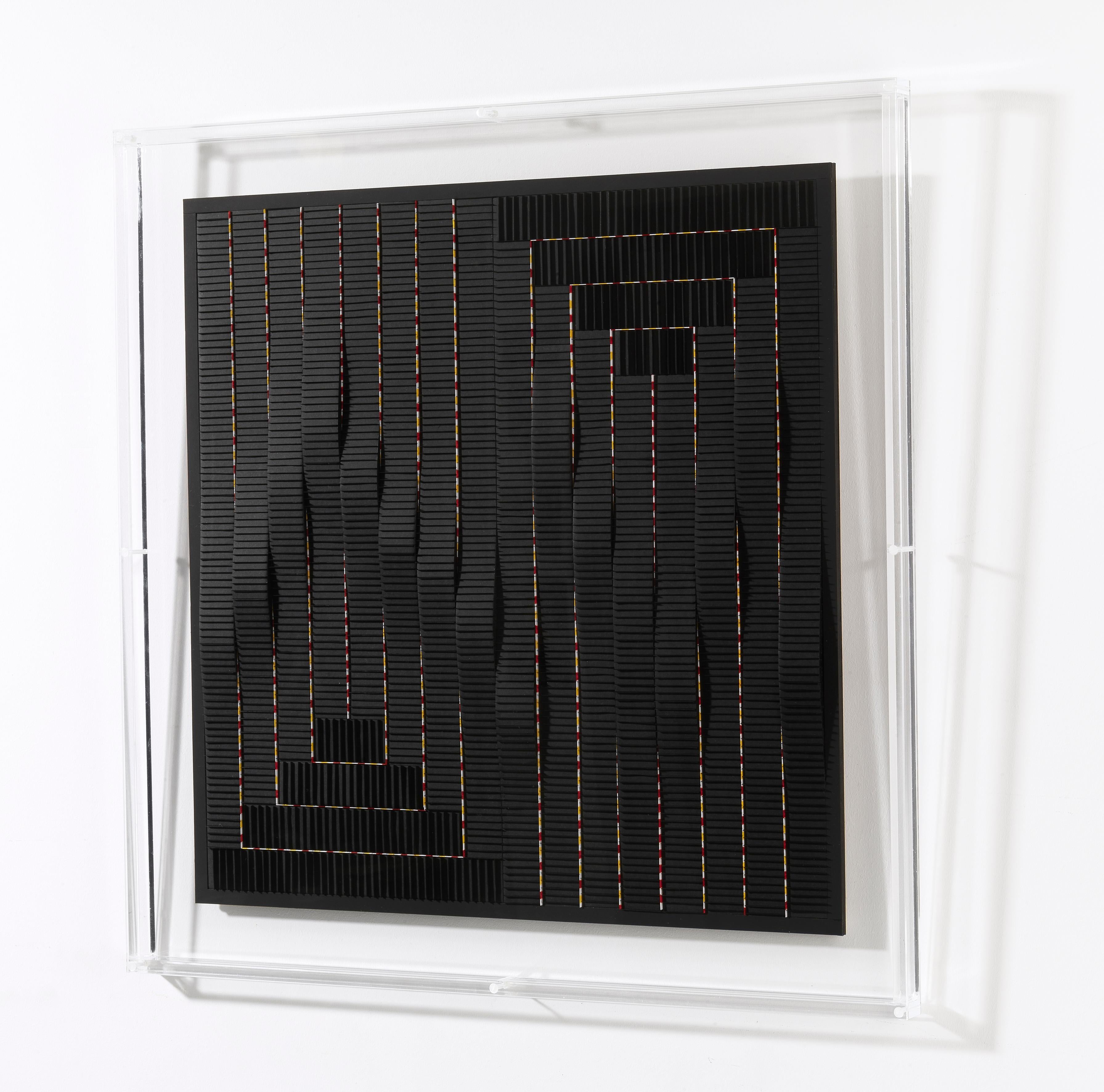 Carré noir ondulé Françoise Luciani en venta 2