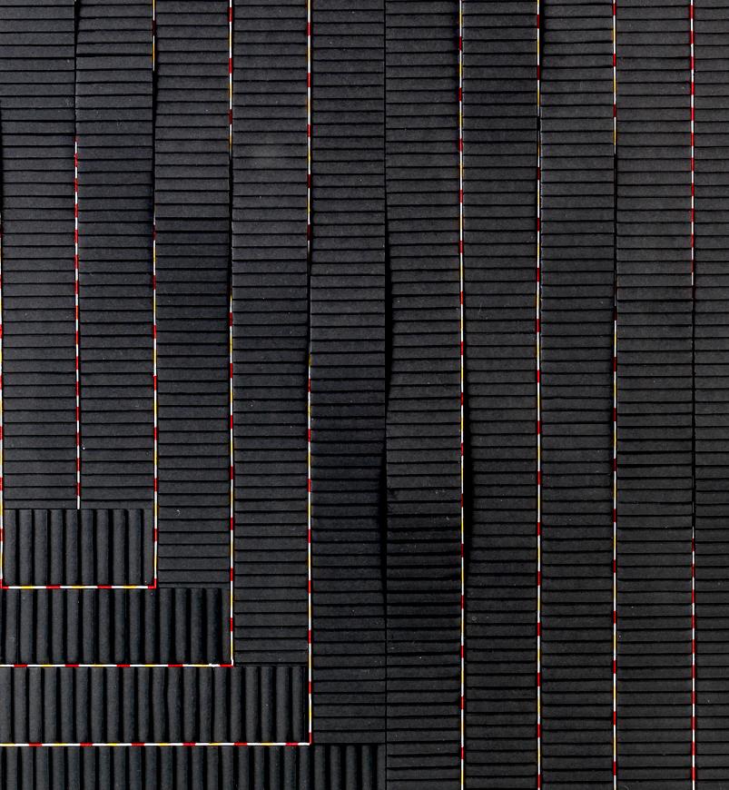 Carré noir ondulé Françoise Luciani en venta 4