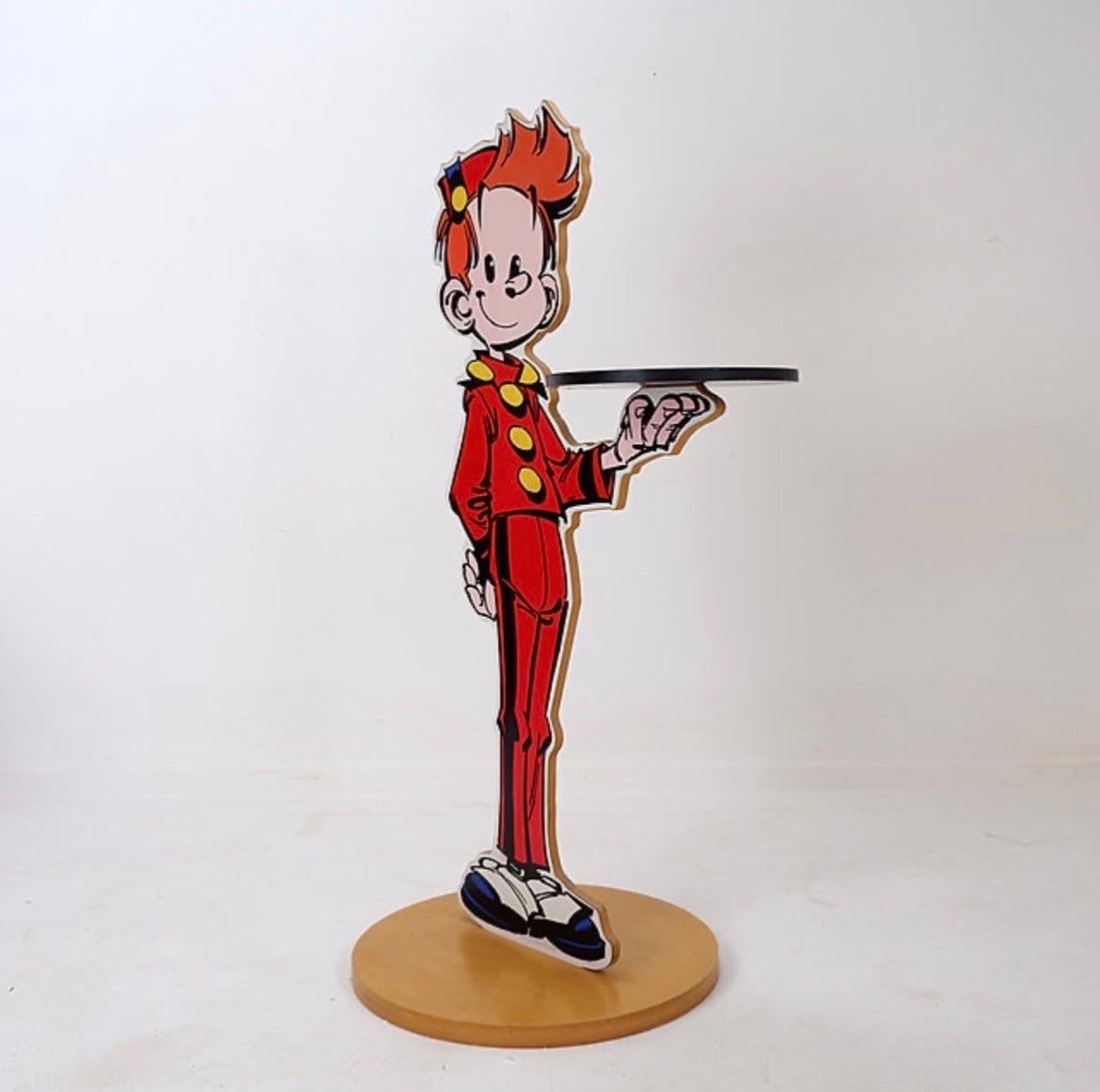 Fine XX secolo Espositore Franquin/Spirou con vassoio. Pubblicato da Vilac 1994. in vendita