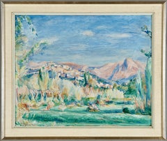 Landschaft der französischen Riviera, Cagnes, Haut-de-Cagnes.