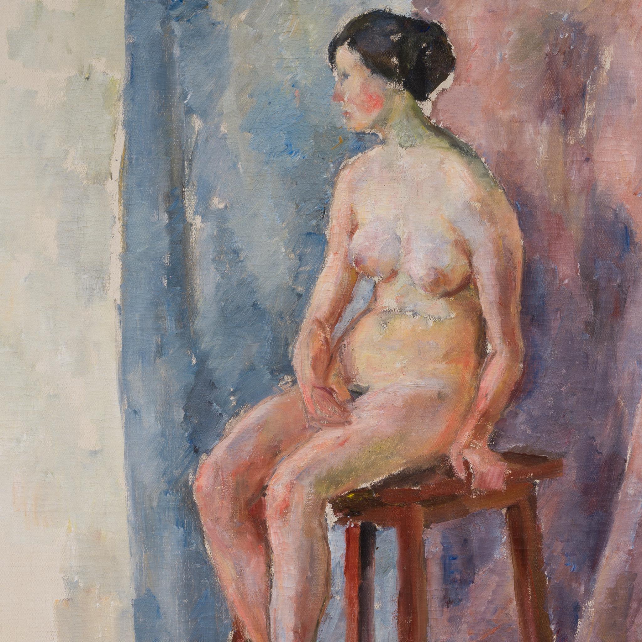 Nudo seduto in studio - Studio modernista degli anni '20 in vendita 1